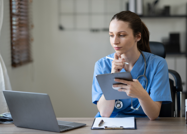 Healthcare provider using senior monitoring dashboard